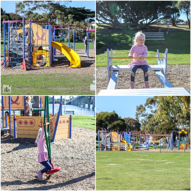 San Remo Park is a great little playground right at the foot of the San Remo bridge to Phillip Island, that is just perfect to have a little picnic at; with plenty of access to great take-away options. 