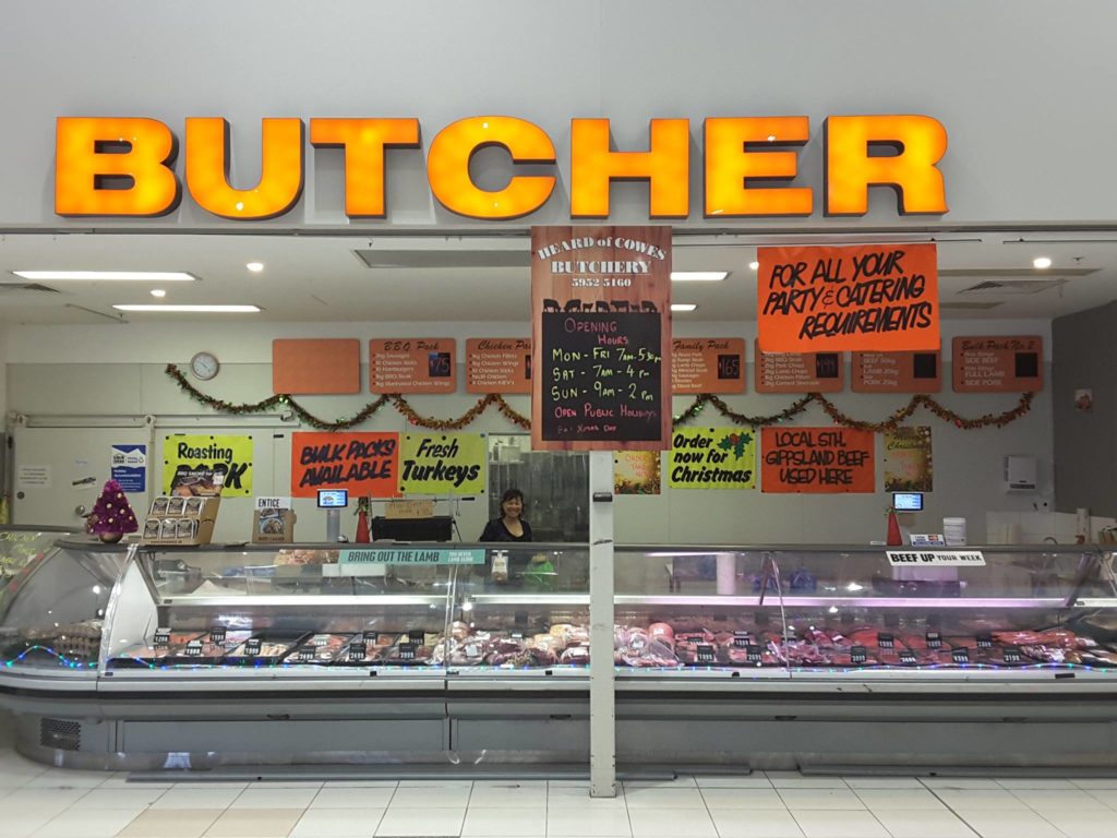 heard of cowes butchery provides fresh local meat. Give us a try.