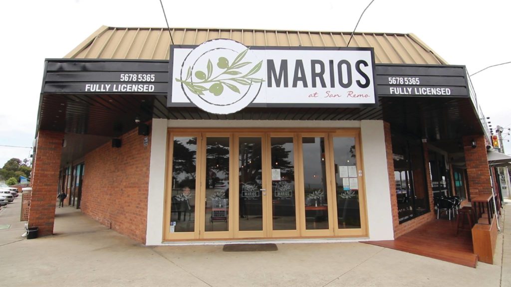 Marios Bistro located in San Remo Phillip Island is famous for our excellent meals and wonderful menu has been around for a long time with a wonderful menu. 