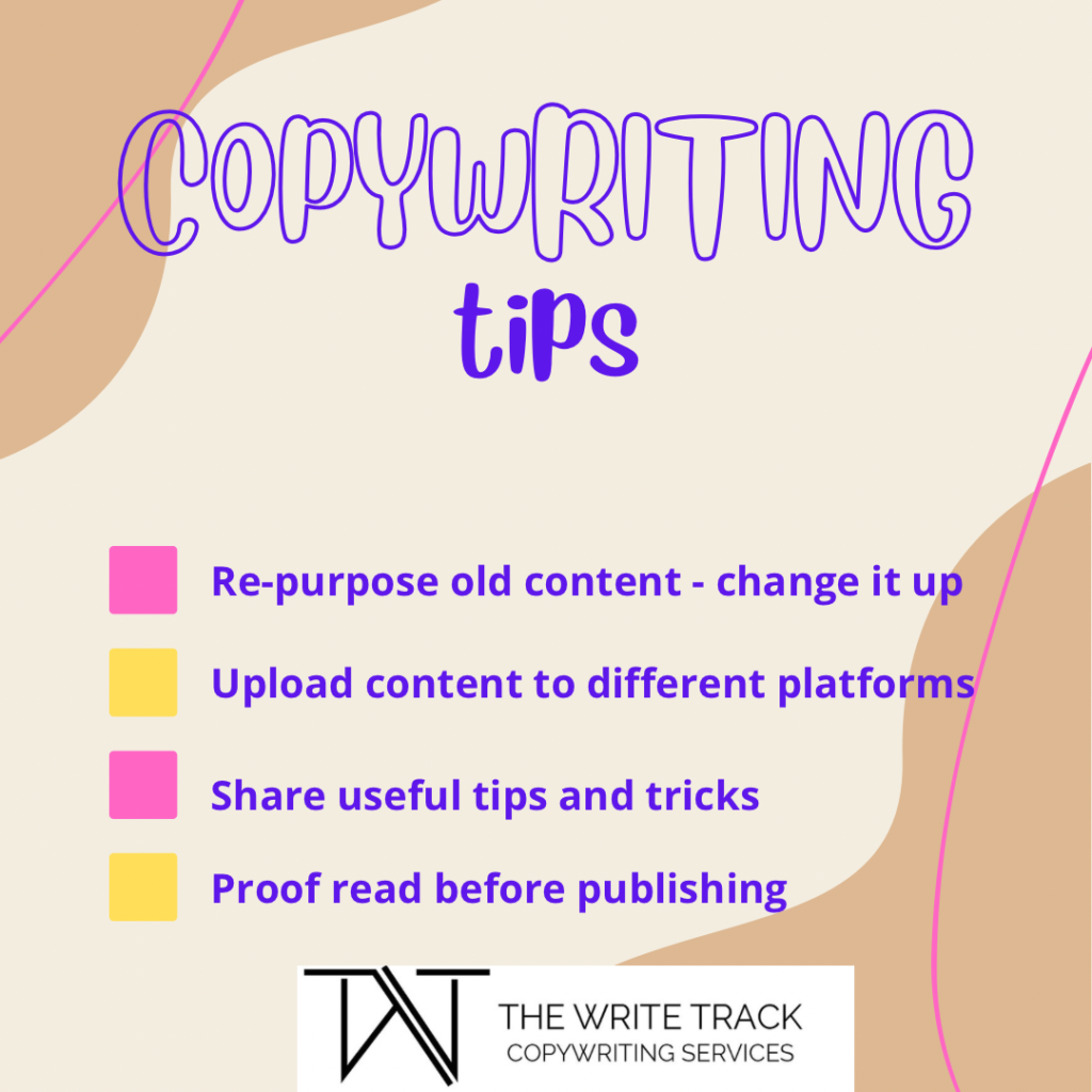 The Write Track Copywriting is a professional writer for all of your business and personal needs. Using your ideas with my words = great content.