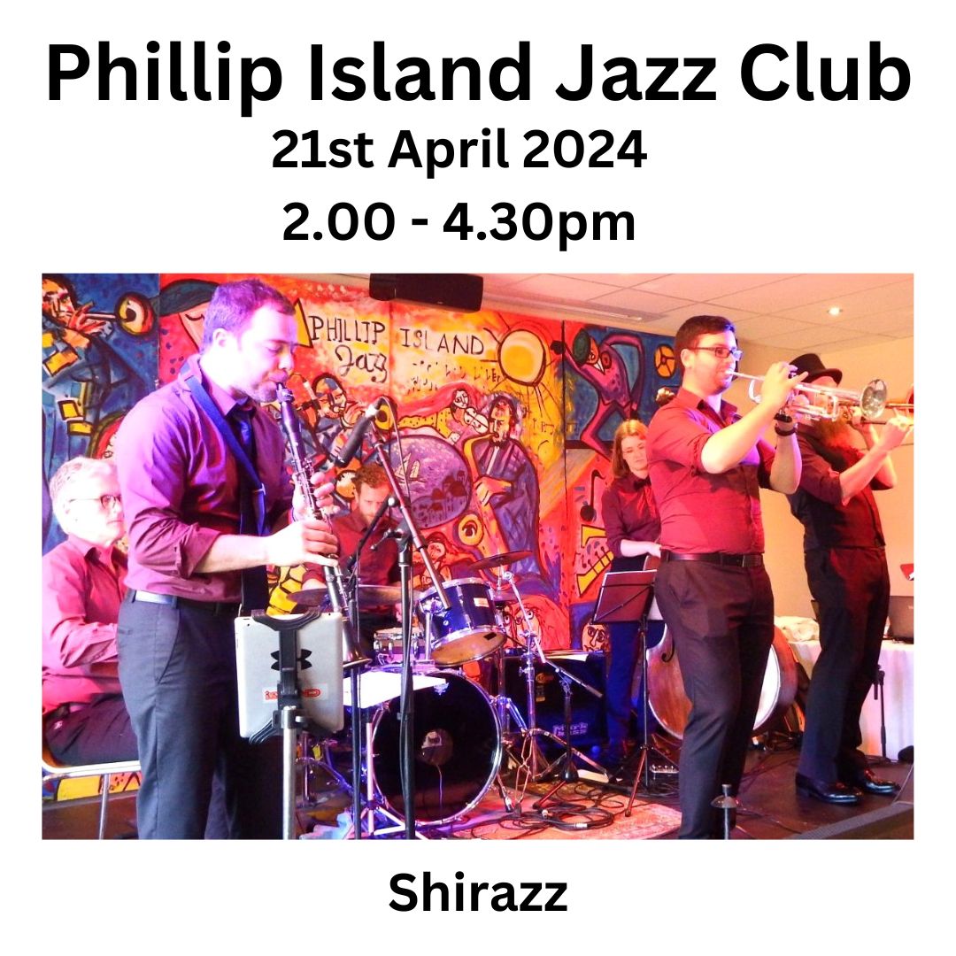 The Phillip Island Jazz Club afternoons is a vibrant hub for music enthusiasts, hosting monthly jazz sessions. 3rd Sunday of every month from 2.00pm - 4.30pm.