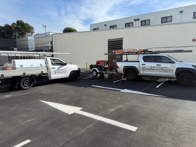 Southcoast Roofing and Plumbings tools for unblocking drains on Phillip Island
